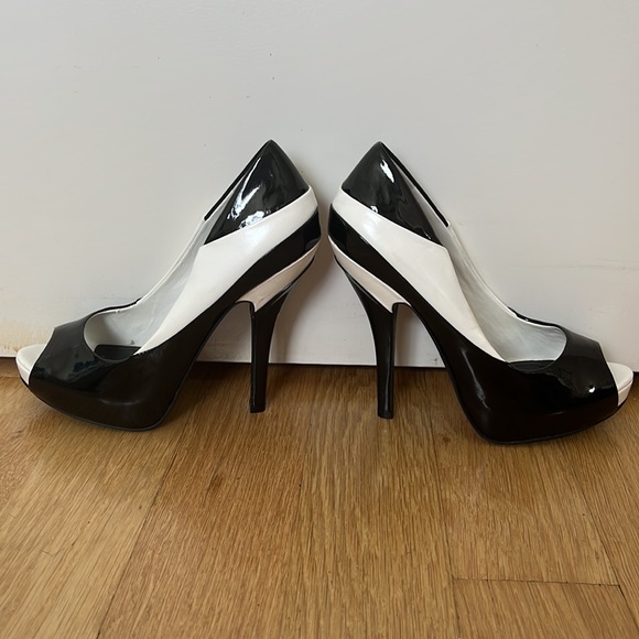 BCBGeneration Liberty Peep Toe Patent Pumps - Picture 6 of 10